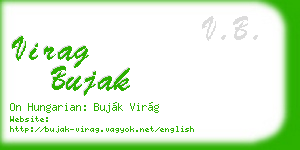virag bujak business card